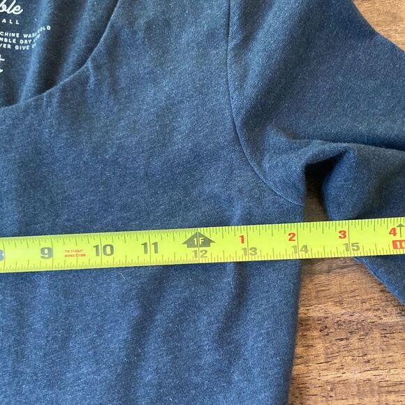 Pact Womens XS Fit and Flare Gray Dress 3/4 Sleeve Organic Cotton Blend - Picture 6 of 7